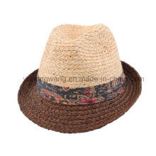 Sombrero de paja de los hombres de la manera, verano gorra de beisbol